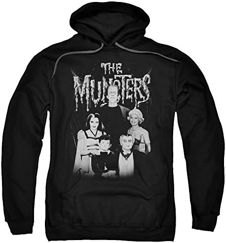 The Munsters Monster Family Sitcom TV Show Family Portrait Adult PullOver Hoodie