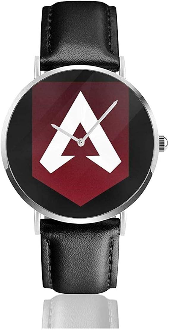 Business Casual Apex Legends Banner Logo Watches Quartz Leather Watch With Black Leather Band Amazon Co Uk Watches