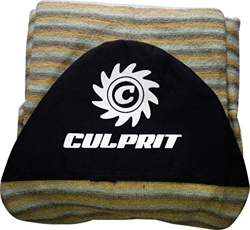 Culprit Surf "Protector Pocket" 8ft Surf Board Sock- Blue/Tan/Grey Striped - 8'