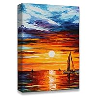 Canvas Wall Art Vintage Oil Painting Canvas Prints Home Artwork Decoration for Living Room,Bedroom - 12x18 inches