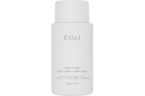OUAI Hair Gloss - In-Shower Shiny Hair Treatment & Glaze with Frizz Control - Heat Protectant Infused with Hyaluronic Acid, R