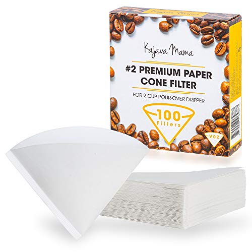 Kajava Mama V02 Premium Paper Cone Filter 100pc Set of Disposable