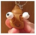 Bundle Pile Of Poop Emoji Design Plush Hat And Pop Out Eye Key Ring