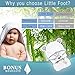 100% Organic Bamboo Hooded Baby Toddler Towel with Ears - Premium Hypoallergenic 500GSM Extra Large (35X35) with Washcloth for Boys and Girls Baby Shower Gift Set