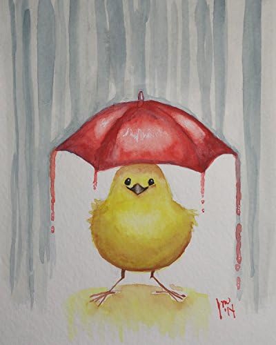 Art print, Happy Yellow Bird