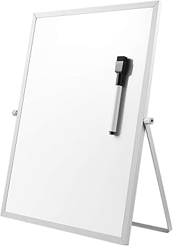 Small Dry Erase Board With Stand Ousl 14 X 11 Mini Magnetic White Board Easel For Kids Double Sided Portable Table Top Desktop Board