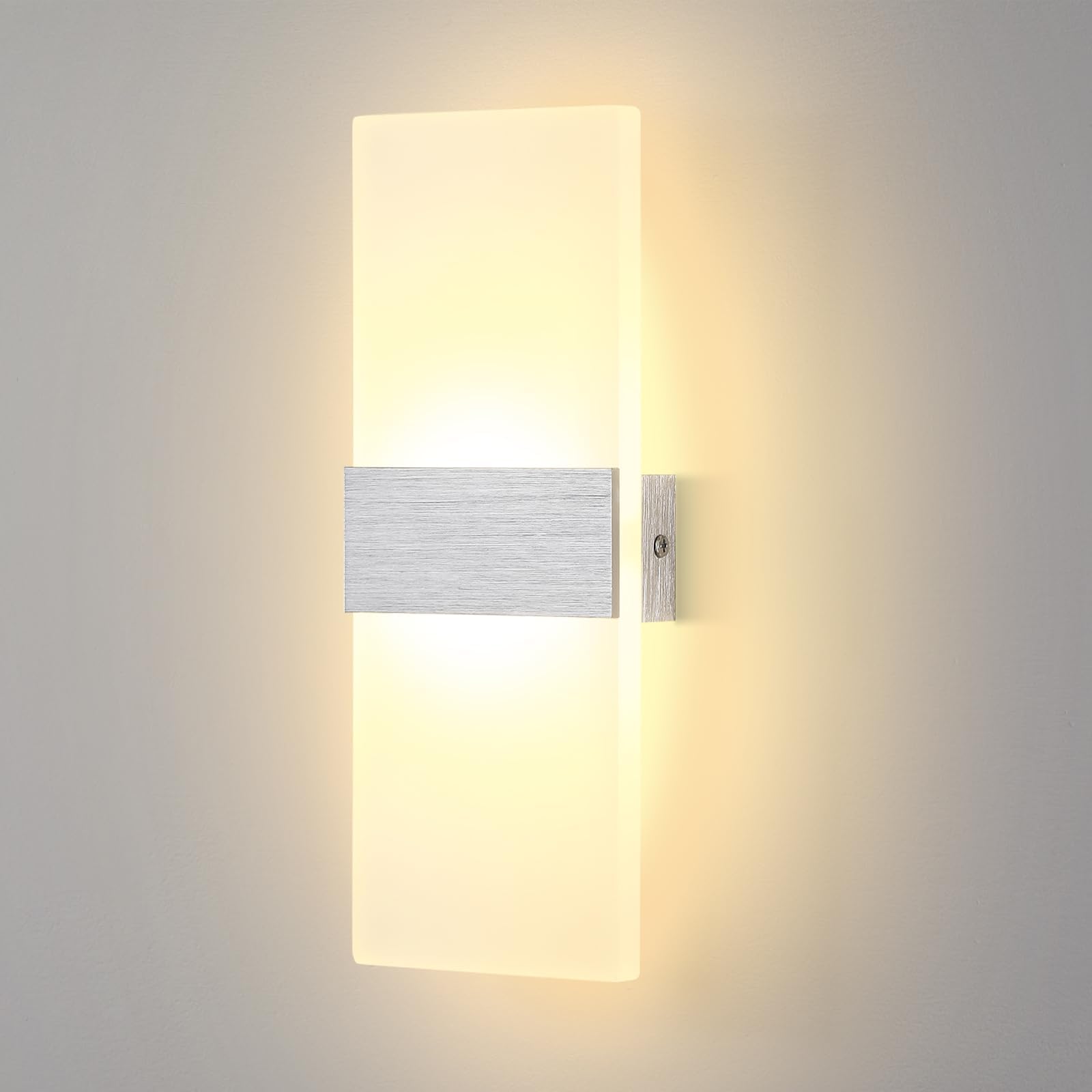 Lightsjoy 12W LED Wall Lamp Indoor Modern Wall Lamp Staircase up and Down Indoor Lights Hallway Wall Sconce for Bedroom Corridor Living Room Staircase etc Warm White
