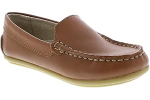 FOOTMATES Brooklyn Slip-On Penny Loafer Boys Shoes, Girls Shoes, with Wide Toe Box and Custom-Fit Insoles, Non-Marking Outsoles - for Toddlers, Little Kids, and Big Kids, Ages 1-12