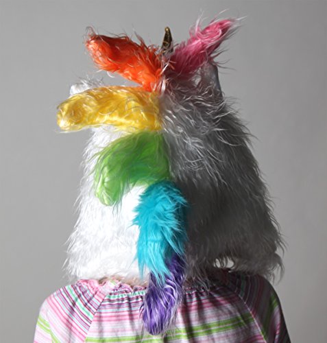 Plush White Soft Fuzzy Unicorn Child Hat