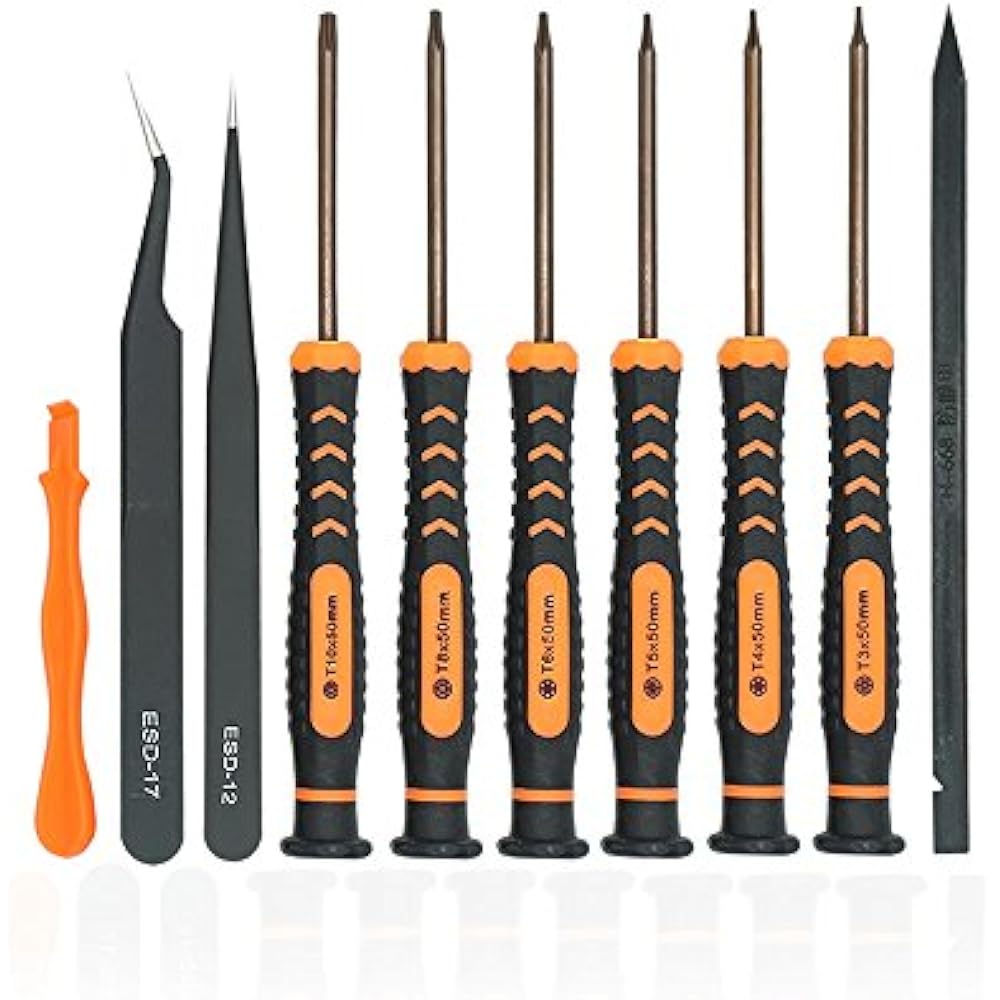 Precision Torx Screwdriver Set W T3 T4 T5 T6 TR8 T10H Security Bits ESD