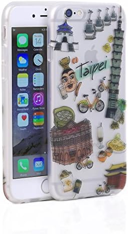 iPhone 6/6s Plus Case WaKase [Voyage] Soft Matte Design Printed Fine Texture TPU Case - Taipei