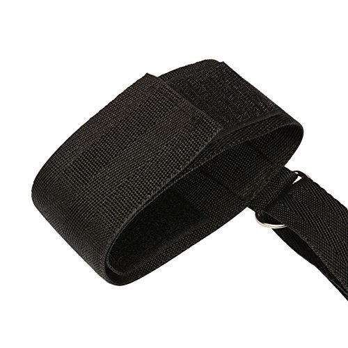 Soft Comfortable Cuffs for Ankle and Hand Wrist - Fits Almost Any Size Mattress Bed Strap Set Kit with Neck Pillow(Black)