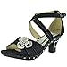 Gir'ls Ankle Strap Glitter Rhinestone Pageant Dress High Heel Sandals