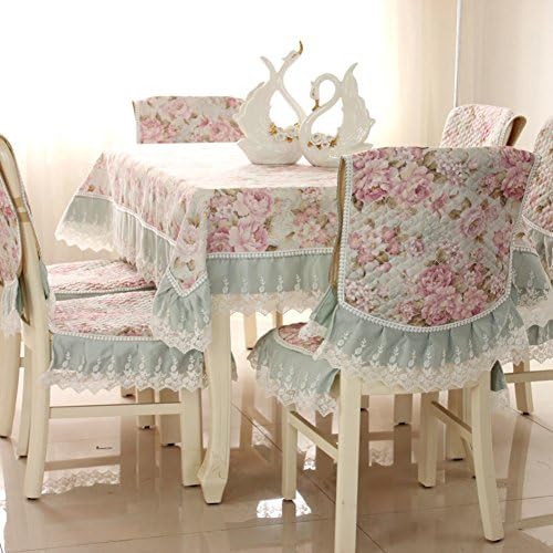 European style Lace Lace Chair cover,Fabric Household Kitchen Hotels Dining Decoration Chair cover 1 pc-A