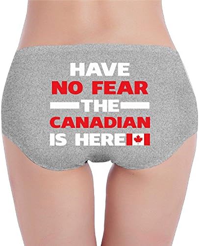 COOLSHEN Underwear Funny Have No Fear The Canadian Is Here Womens Underwear Briefs X-Large