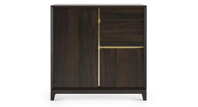 Urban Ladder Taarkashi Mini Sideboard (39 Inch, American Walnut)