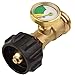 SHINESTAR Propane Tank Gauge Indicator Leak Detector Gas Pressure Meter Universal for Gas Grill, Heater, RVs, Boats and Type 1 Connection Propane Cylinder