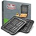 Kitchen Maestro Griddler Waffle Plates for Cuisinart Griddler - Nonstick, Dishwasher Safe, Lock-In Place, Black, made for GR-4N and GRID-8N Series