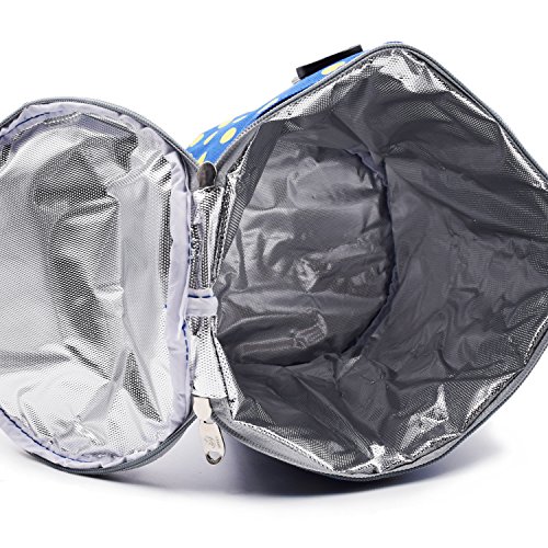 WITERY Thermal Cooler Insulated Lunch Bag, Zipper New Waterproof Nylon Lunch Bag Tote Insulated Thermal / Insulated Cooler Lunch Box Sack Picnic Storage Carry Case Pouch Tote Bag Lunch Kit - Thumbnail 4