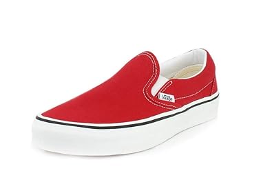 vans slip on bambino rosso