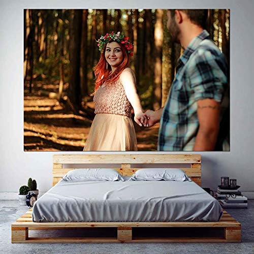  Custom Wall Murals with Your Lover Photos, Large Removable Wallpaper Wall Decoration for Bedroom Living Room- 66x96 inches