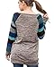 HARHAY Women's Cotton Knitted Long Sleeve Lightweight Tunic Sweatshirt Tops Blue M/US6-8