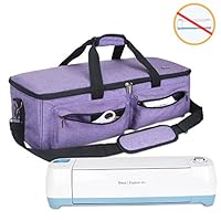 Luxja Carrying Bag Compatible with Cricut Explore Air and Maker, Tote Bag Compatible with Cricut Explore Air and Supplies (Bag Only, Patent Pending), Purple