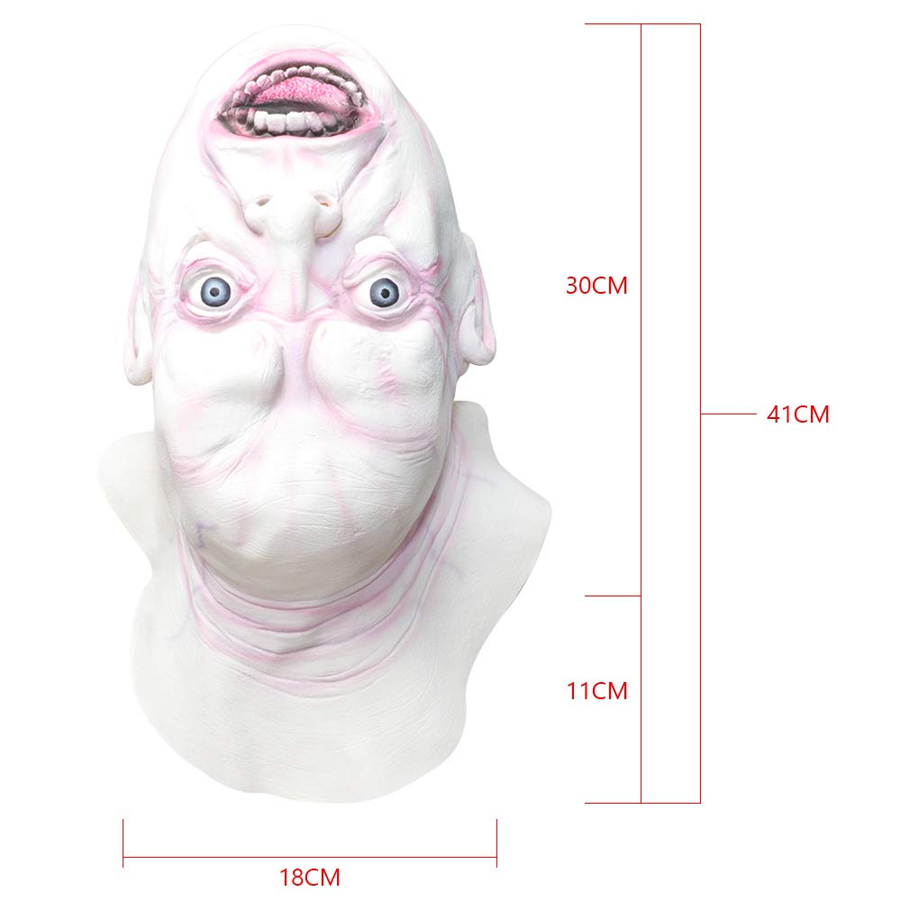 Monstleo Creepy Scary Halloween Cosplay Costume Mask For Adults Party Decoration Props