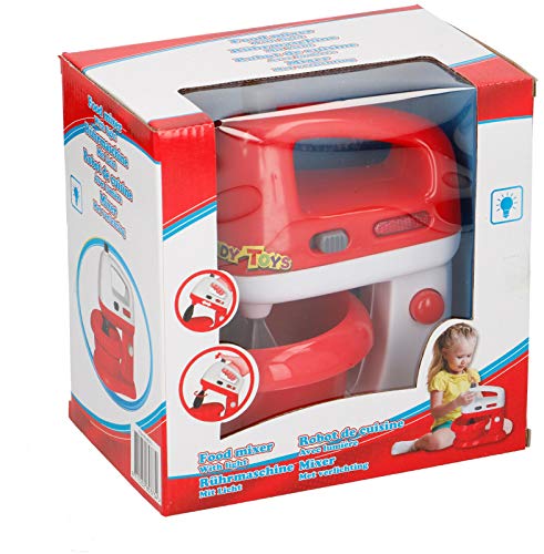 Warenhandel König Kinder Spielzeug Kinderküche Spielküche Mixer Küchenmaschine Rührmaschine Licht rot