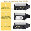 Hair-Razor-Comb-Hair-Cutting-Comb-Double-Side-Hair-Cutter-with-Blades-Hair-Thinning-Comb-for-Men-Women-Hair-Trimmer-Haircut-Scissors-Hair-Cutting-Tool-for-Thin-Thick-Hair-Cutting-and-Styling Hair Razor Comb, Hair Cutting Comb Double Side Hair Cutter with Blades Hair Thinning Comb for Men Women, Hair Trimmer…