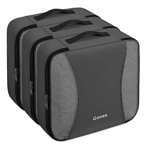 Gonex Packing Cubes 3 Set Travel Luggage Packing Organizers Pouches