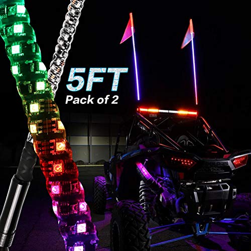 YCHOW-TECH UTV LED Whip Lights with Spring