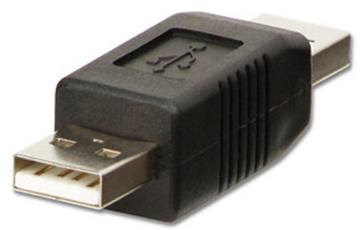 LINDY USB Adapter, USB A Male to A Male Gender Changer