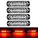 XTAUTO 6LED Car Truck Emergency Beacon Warning Hazard Flash Strobe Light Red/Red 4-pack