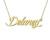 Aoloshow 18k Gold Plated Delaney Initial Name
