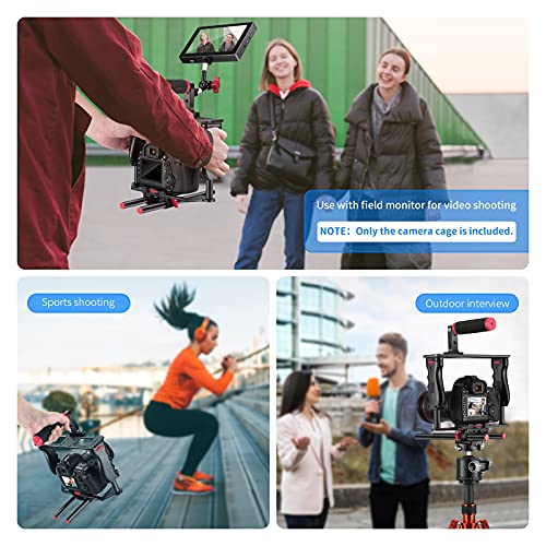 NEEWER Camera Video Cage Film Movie Making Kit, Aluminum Alloy with Top