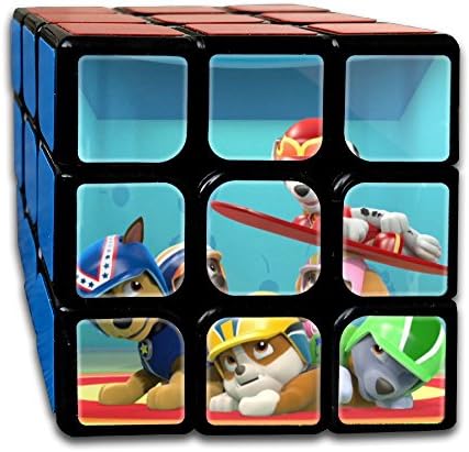 Smooth Sequential Puzzle Toy Paw Patrol Speed Cube Standard 3x3 Magic Cube Stickerless Speed, IQ Games Puzzles