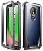 Moto G7 Power Case, Moto G7 Supra Case, Moto G7 Optimo Maxx Case, Poetic Full-Body Rugged Clear Hybrid Bumper Case, Built-in-Screen Protector, Shock Proof, DO NOT FIT Moto G7 Or Moto G7 Play, Black primary