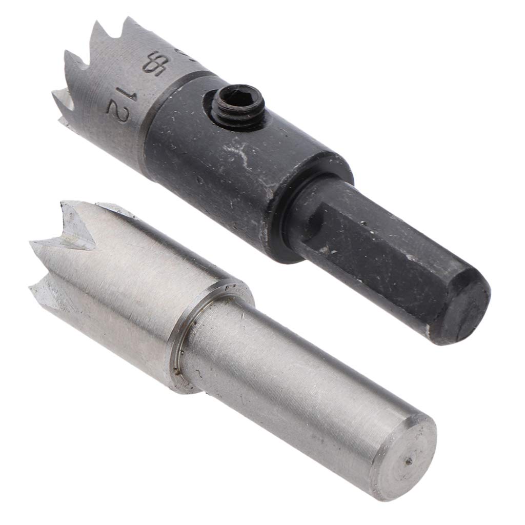 2 Pieces Removable Plum Blossom Thimble Drill Bit Rotary Center Fits