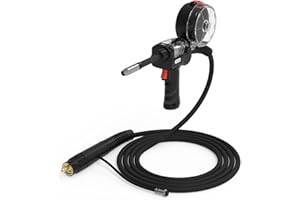 YESWELDER 150A Spool Gun LBT150, 10ft Cable Fits YESWELDER MIG-250 PRO/MIG-205DS PRO/MIG-185DS PRO/YWM-211P/YWM-200 MIG Welder，European Connector Welder with 2-Pin Control Switch