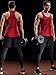 Neleus Men's 3 Pack Mesh Workout Muscle Tank Top,5007,Black,Grey,Red,US XL,EU 2XL