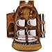 apollo walker Picnic Backpack Bag for 4 Person with Cooler Compartment, Detachable Bottle/Wine Holder, Fleece Blanket(45