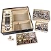 The Broken Token Board Game Organizer - Dead of Winter Compatible Wood Storage Box with Multiple Trays and Dividers