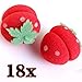 CCbeauty 18 pcs Strawberry Hair Care Foam Soft Round Sponge Balls Curlers Hair Roller Bun Tool