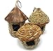 Lantern Hill Small Bird Roosting Pocket/Birdhouse, Handwoven Grasses, Set of Three
