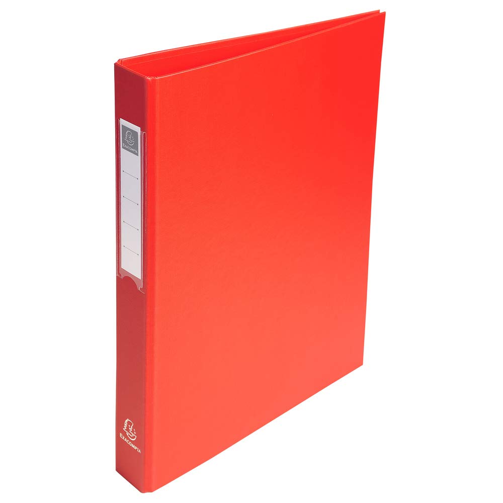 PP covered Ring Binder, A4, 4 rings, 40mm spine Red Amazon
