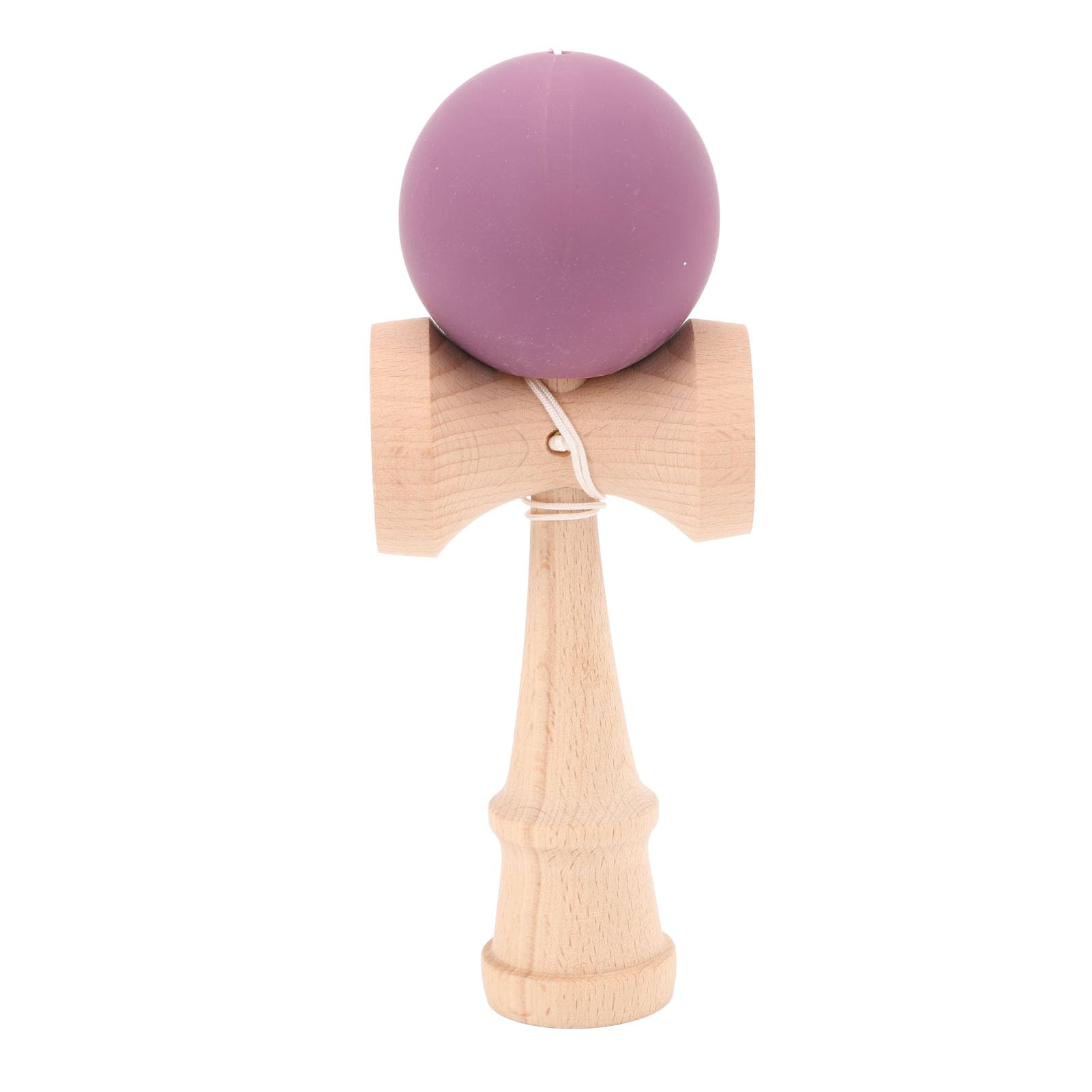 Eujgoov Premium Wooden Kendama Toy Improves Hand -eye Coordination with String for Group Games Birthday Parties Final Celebrations Beech Wood Wood (Purple)