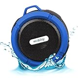 Mobility AquaPlay Waterproof Bluetooth Speaker - Portable, Outdoor, and Shower Speaker - Wireless and Bluetooth 2.1 and EDR Technology - Blue