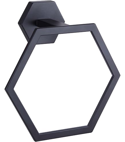 ATALEE MBK Designer Towel Ring - 7.125\" Elegant Matte...