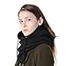 UPMALL Tactical Balaclava Full Face Mask Fleece Warm Winter Outdoor Sports Mask Wind-Resistant Hood Hat (Black)